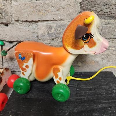 Vintage Fisher Price pull along lot