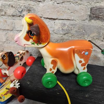 Vintage Fisher Price pull along lot