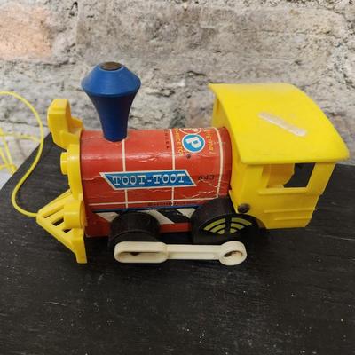 Vintage Fisher Price pull along lot