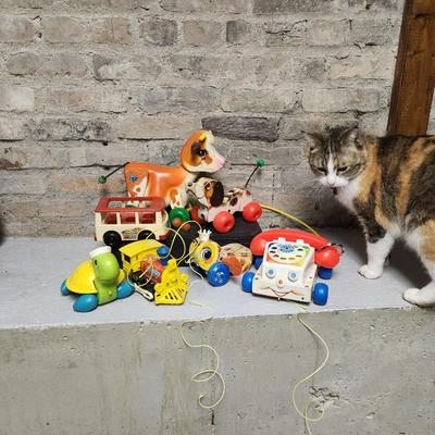 Vintage Fisher Price pull along lot