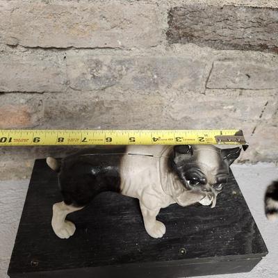 Cast iron bulldog bank