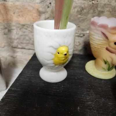 Chicks, eggs and a squirrel