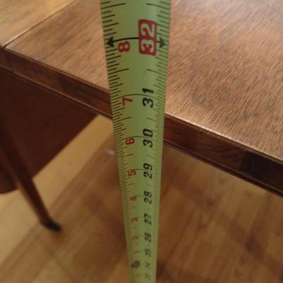 Solid Wood Drop Leaf Gate Leg Table with Three Leaf Inserts