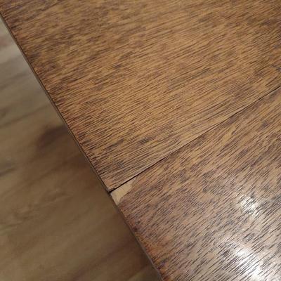 Solid Wood Drop Leaf Gate Leg Table with Three Leaf Inserts