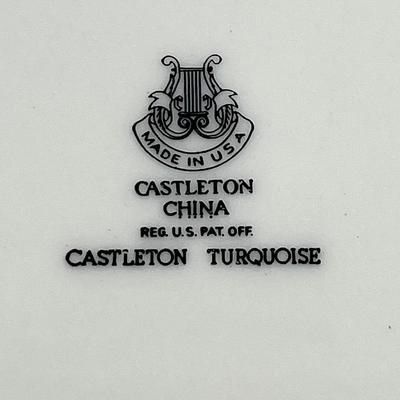 CASTLETON ~ Turquoise ~ 6 Piece Service For 6 ~ 2 Serving Pieces ~ (38 Pieces Total)