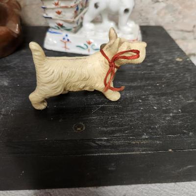 Antique Dog figures lot