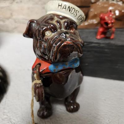 Antique Dog figures lot