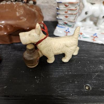 Antique Dog figures lot