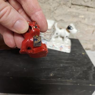 Antique Dog figures lot