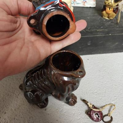 Antique Dog figures lot