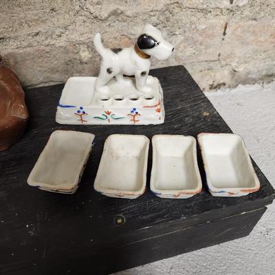 Antique Dog figures lot