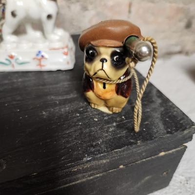Antique Dog figures lot
