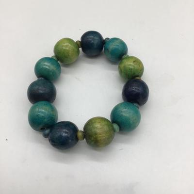 One size blue and green bracelet