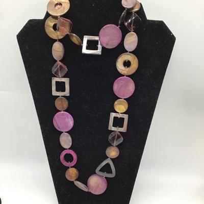 Purple Fashion Necklace