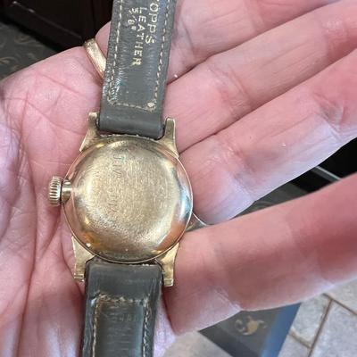 Mens Hamilton 10k Rolled gold plate wrist watch - issued to Chief of Police
