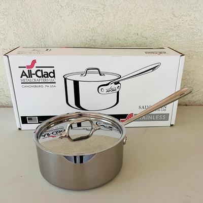 New In Box All-Clad 3 Quart Stainless Sauce Pan