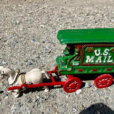 Toy Horse Drawn U.S Mail Wagon