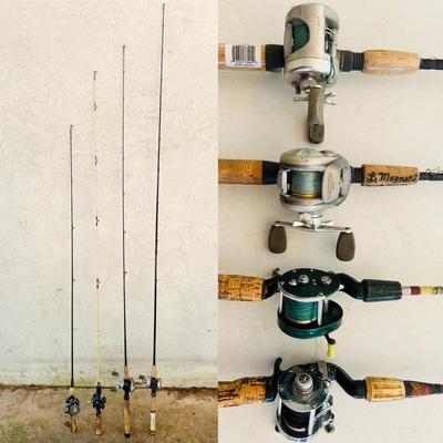 Lot of 4 Rod & Reel Combos