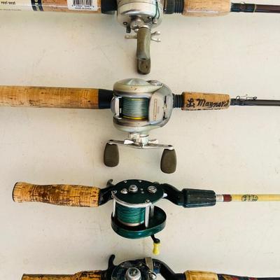 Lot of 4 Rod & Reel Combos