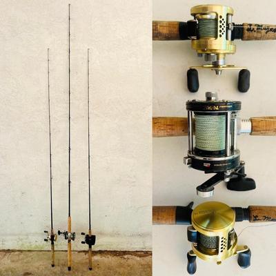 Lot of 4 Rod & Reel Combos