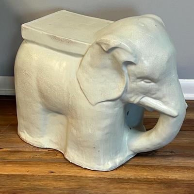 Ceramic Elephant Garden Stool (S-RG)