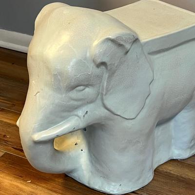 Ceramic Elephant Garden Stool (S-RG)