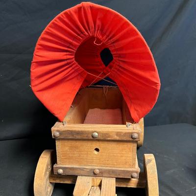 Miniature Covered Wagon & More Unique Wooden Curios (S-RG)