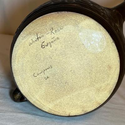 Winton & Rosa Eugene Signed/Numbered Cowpens Studio Pottery Teapot (S-RG)