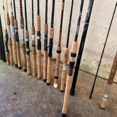 Lot of 18 Fishing Rods