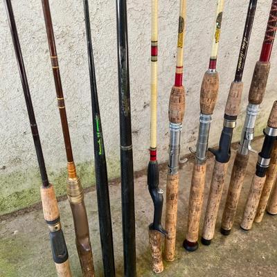 Lot of 18 Fishing Rods