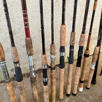 Lot of 18 Fishing Rods