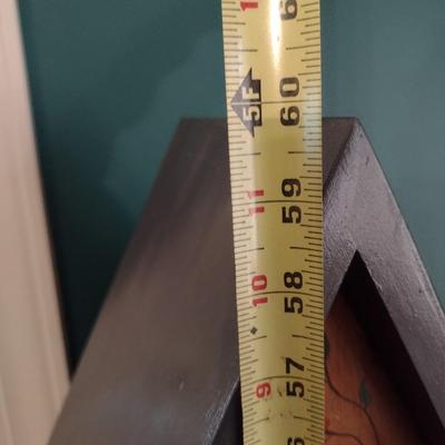 Solid Wood CD Tower Hand Painted Double Doors (No Contents)