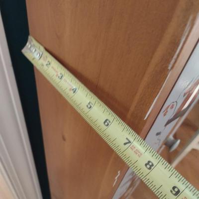 Solid Wood CD Tower Hand Painted Double Doors (No Contents)