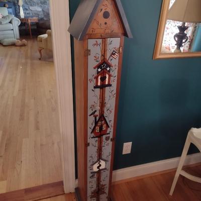Solid Wood CD Tower Hand Painted Double Doors (No Contents)