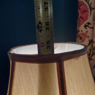 Pair of Resin Post Table Lamps