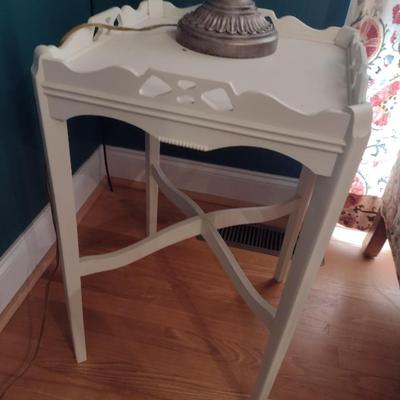 Solid Wood French Country Side Table Painted Choice A