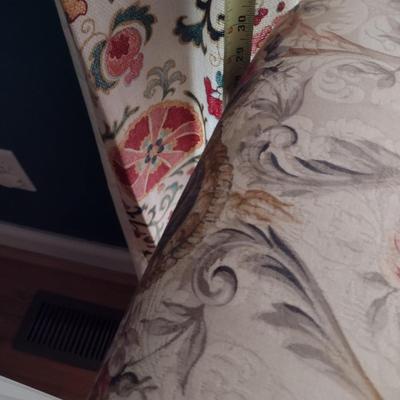 Vintage Camel Back Couch Floral Pattern Upholstery