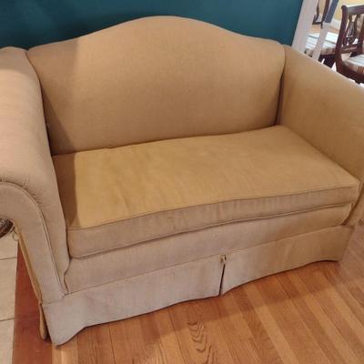 Vintage Camel Back Loveseat
