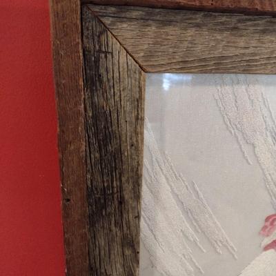 Framed Japanese Bunka Embroidery Rooster