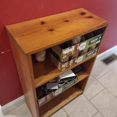 Solid Wood Pine Bookcase (No Contents)