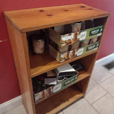 Solid Wood Pine Bookcase (No Contents)