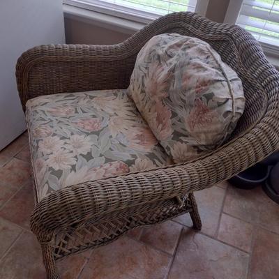 Wicker Rattan Patio Chair with Cushions Choice B