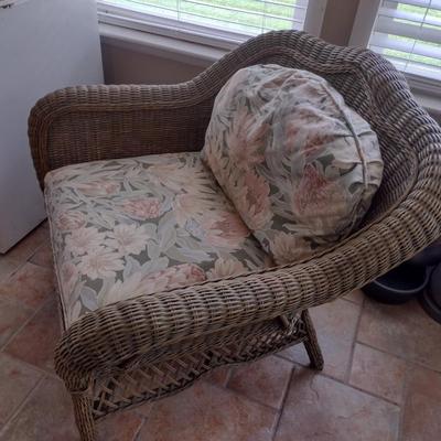 Wicker Rattan Patio Chair with Cushions Choice B