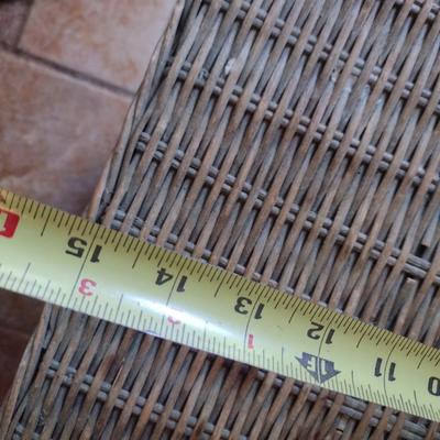 Wicker Rattan Patio Storage Trunk