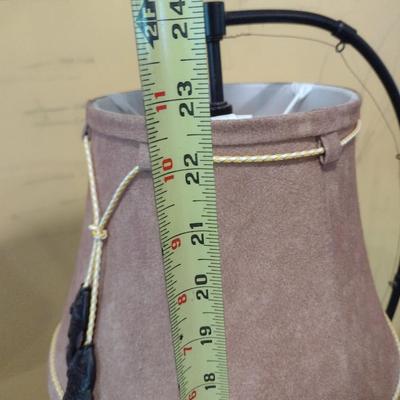 Fly Rod and Reel Desk Top Lamp Metal