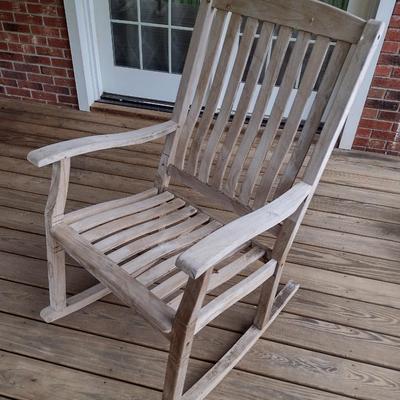 Wood Porch Rocker Choice A