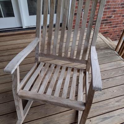 Wood Porch Rocker Choice A