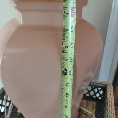 Pair of Ceramic Jar Shaped Table Lamps