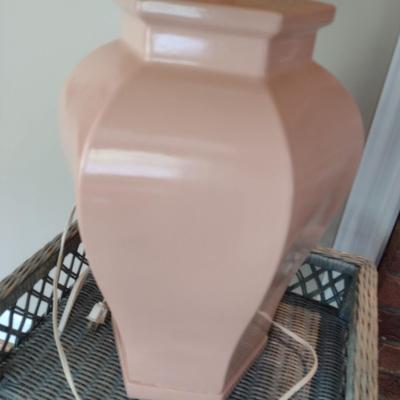 Pair of Ceramic Jar Shaped Table Lamps