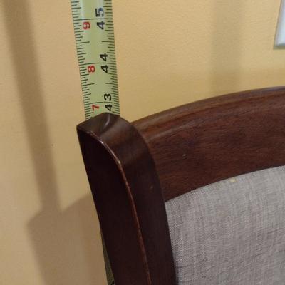 Pair of Wood Framed Swivel Bar Stools with Back